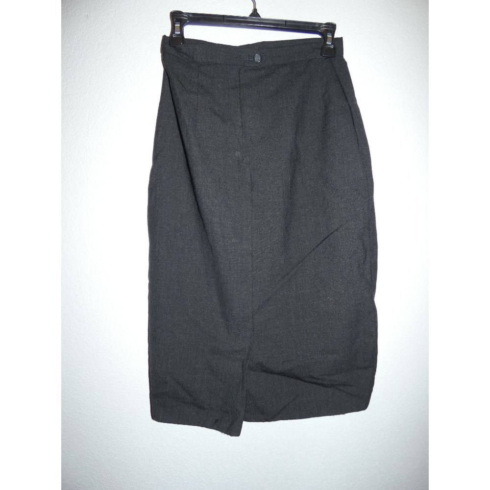 Wool Pencil skirt with pockets, Black, Women's Size 8